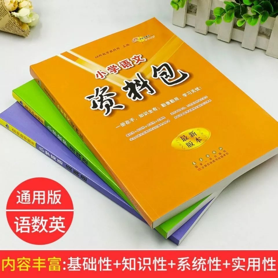 《小學語文數學英語資料包小學知識大集結大全小升初總複習 語數英3本