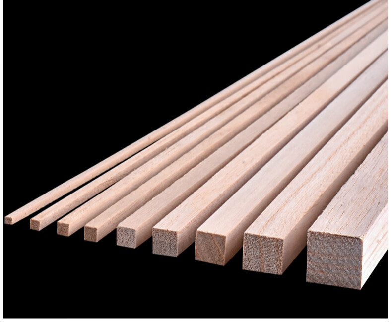 桐木条细木棍小木方片松木条实木板材料手工制作diy立体构成材料4mm长