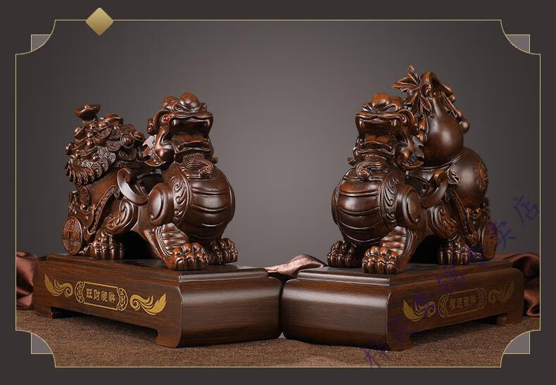 貌貅摆件貔貅摆件貔恘大葫芦客厅装饰品店铺开业礼品人貔貅沙金小号