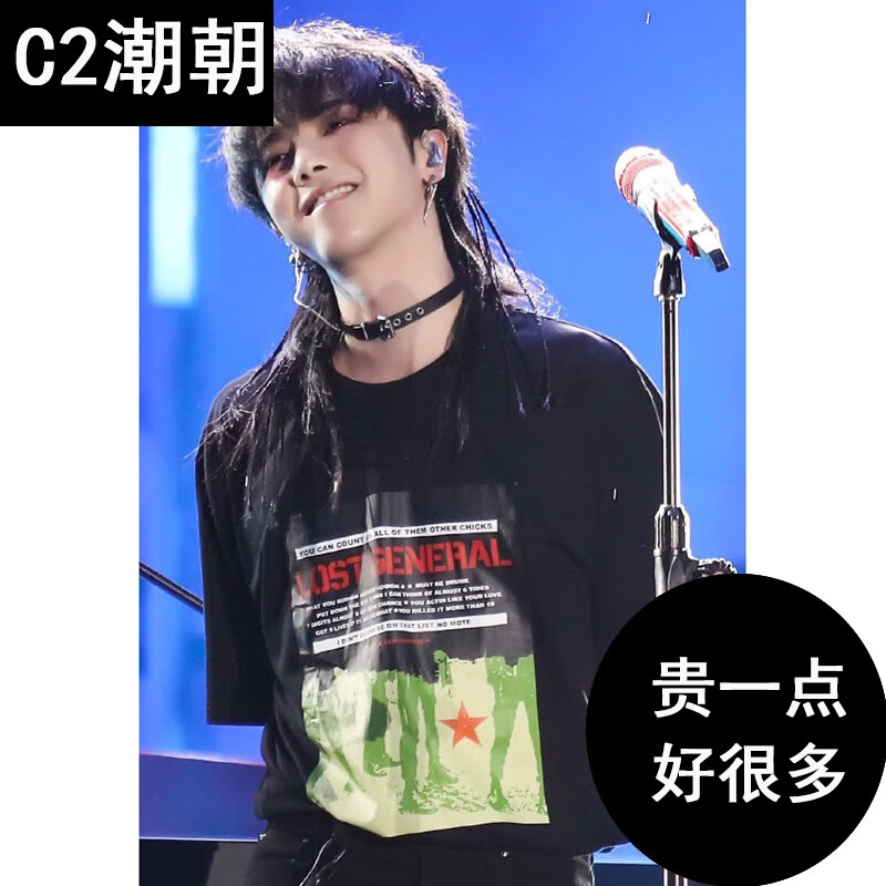 c2潮朝华晨宇同款衣服短袖t恤花花火星演唱会潮牌ins粉丝应援服纯棉