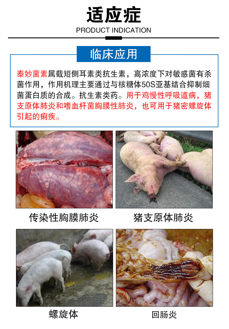 泰妙菌素兽用兽药80延胡索酸预混剂太妙可溶性粉回肠炎猪用支原净1袋
