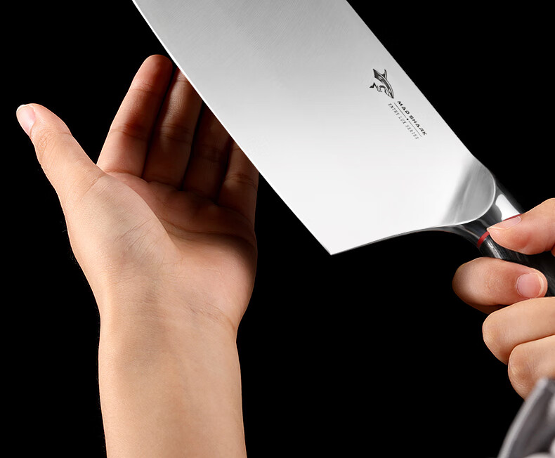 狂鲨madshark菜刀德国进口刀具切菜切肉片单刀家用厨房不锈钢刀子主