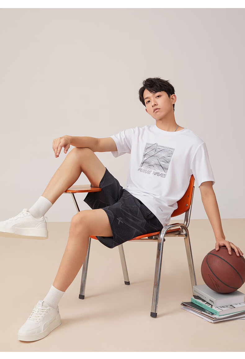 安踏(anta)安踏kt系列短袖t恤男2022夏季新款篮球文化运动针织上衣