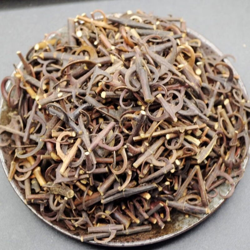 北京 精选云南野生中药材钩藤双钩藤勾藤倒挂刺鹰爪风钩500g金钩草