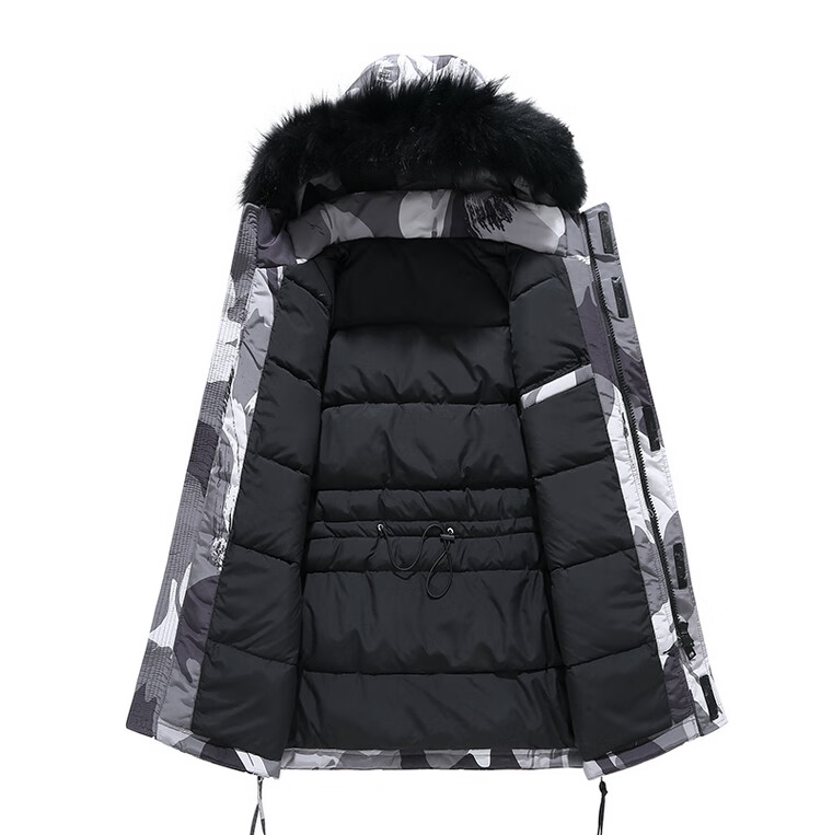 hm男装羽绒服男 官方旗舰男装20新款户外中长版男士服休闲时尚外套男