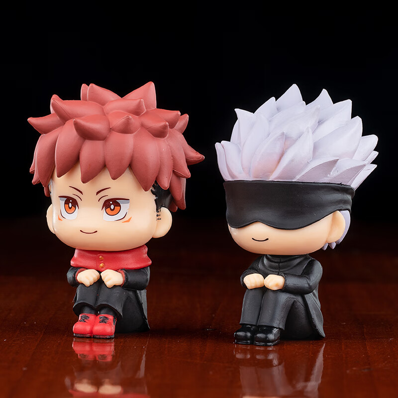 京载咒术回战车载摆件五条悟粘土摆件q版虎杖悠仁动漫手办玩偶二次元