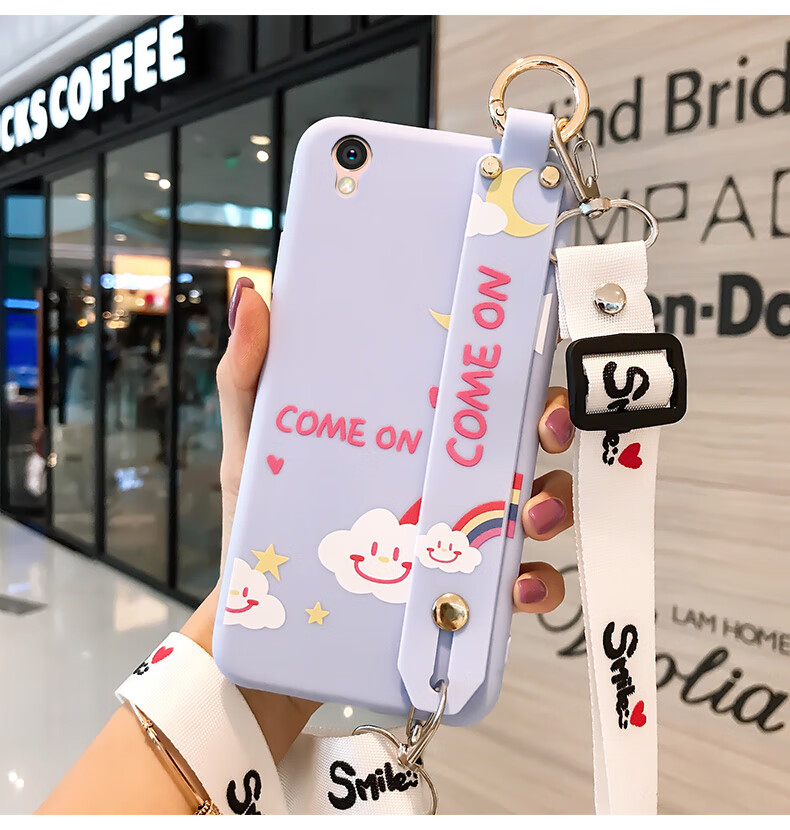 oppoa37手机壳oppoa37m斜跨腕带oppoa37l支架挂绳opa卡通软壳防摔