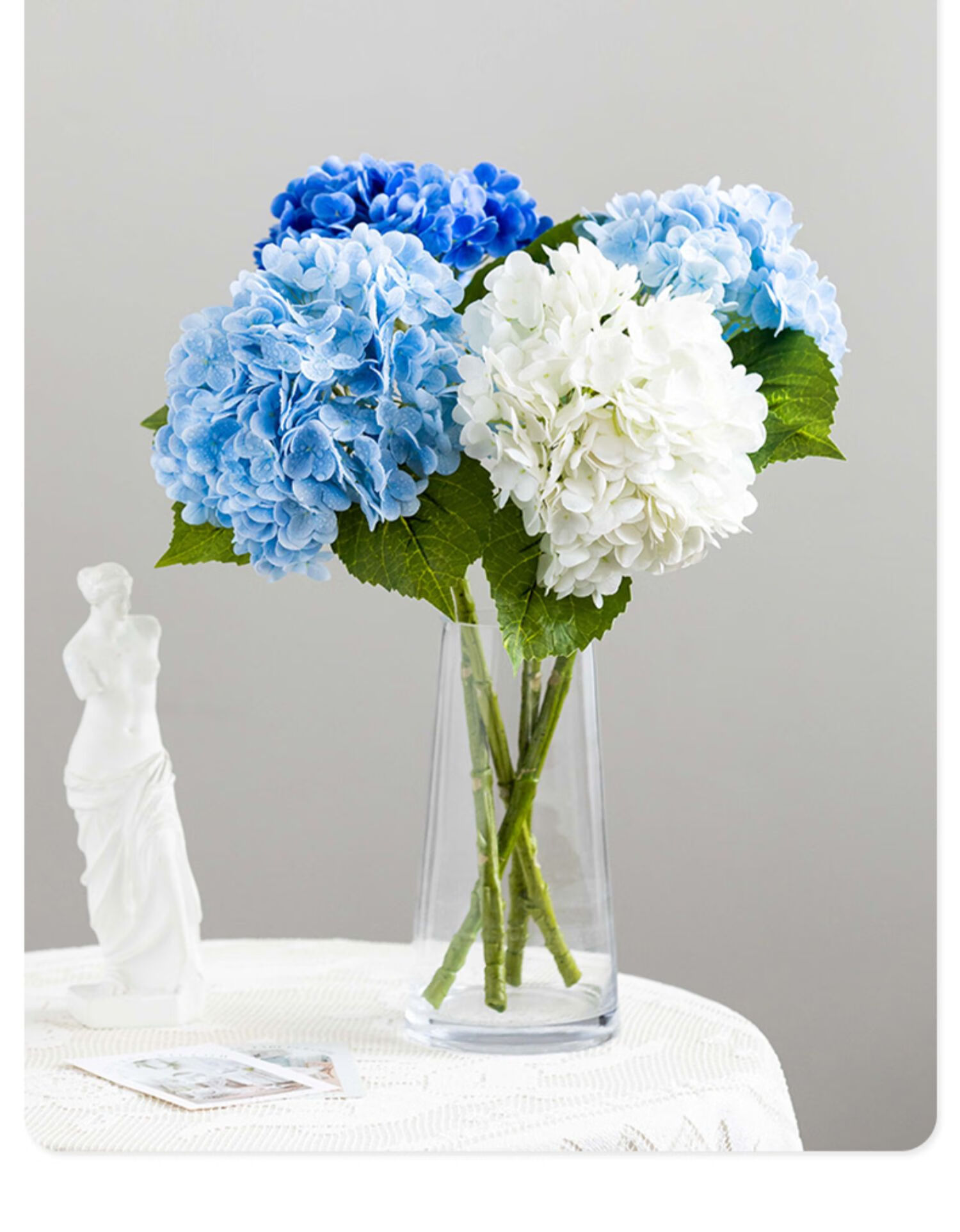 手感花束客厅摆件摆设插花装饰假花 深丹紫红绣球2叶【单支】【图片