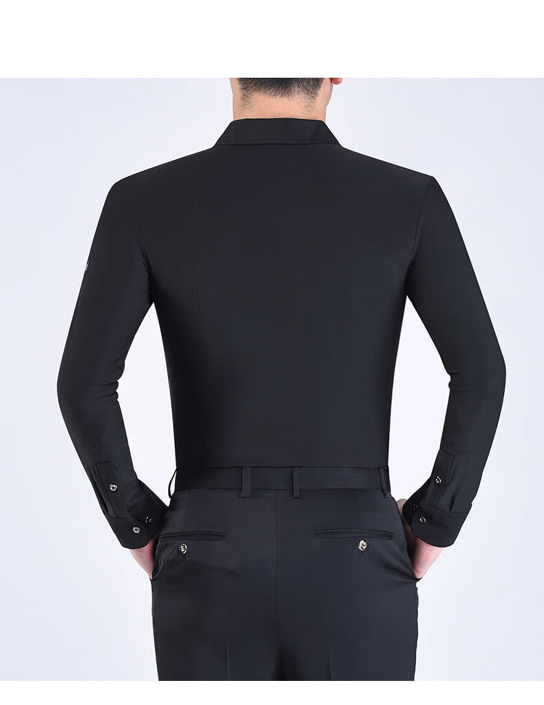 男士拉丁舞服装上衣广场舞服国标摩登水兵舞跳舞衣服衬衫白色长袖衬衫