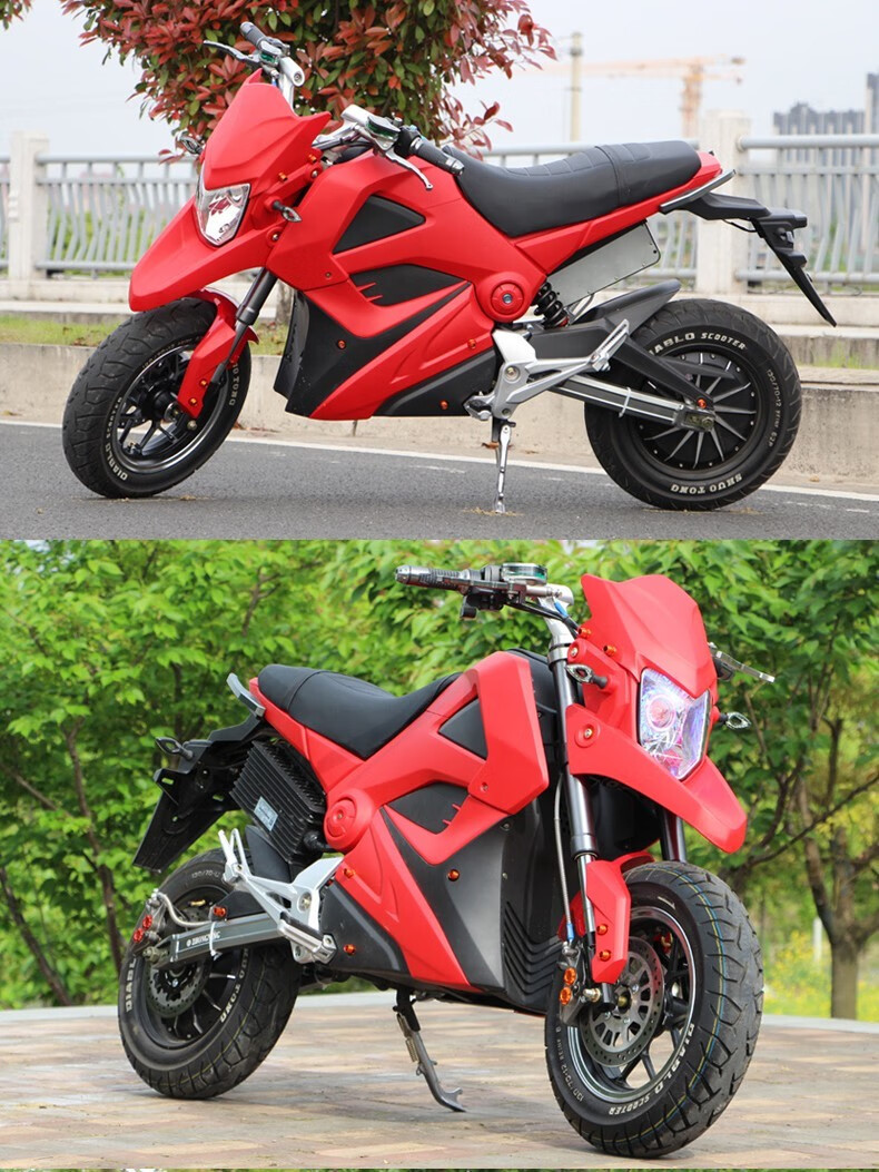 大公仔m5电动车摩托车电瓶车电动摩托车街车男女越野电摩跑车2000w