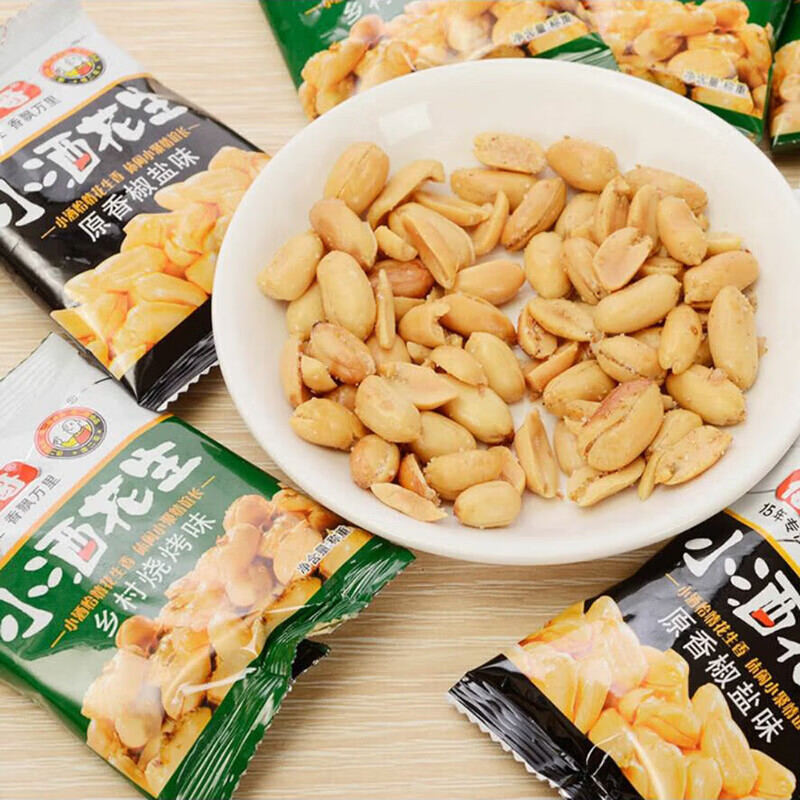 山姆membersmark傻二哥小酒花生花生米什锦装超市食400克花生原香椒盐