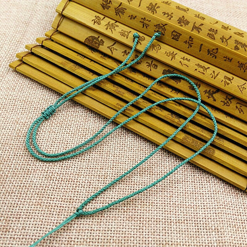 芙蕖 平结双推项链绳 手工编织 民族翡翠玉石玉器玉坠吊坠玉佩挂绳子