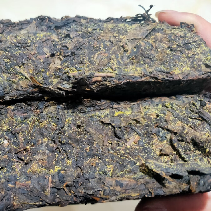 华莱健黑茶 1kg/盒 湖南安化 莱健金茯 陈年老茶金花 金茯2斤装 金茯2