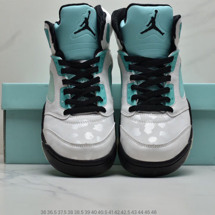 air 乔 5 aj5 郭艾伦 雪豹 白绿 3m反光 cn2932-100 雪豹 40.