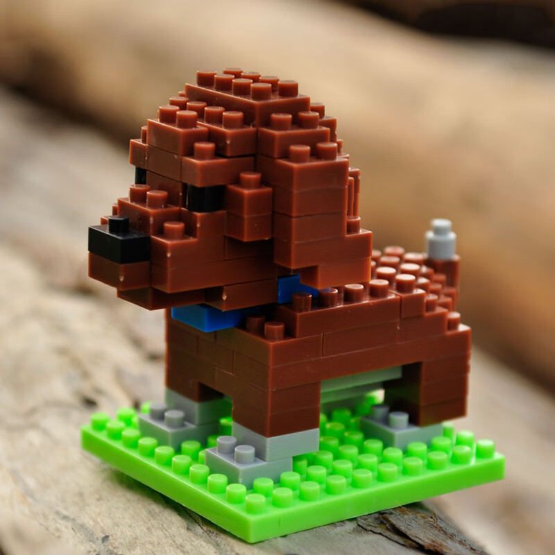 智鹰积木钻石玩具动物微型小颗粒拼装成人成年人高难度可爱创意摆件