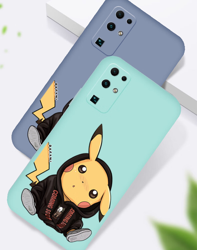 液态硅胶30s可爱卡通全包防摔摄像镜头保护套网红潮牌皮卡丘超薄软ka