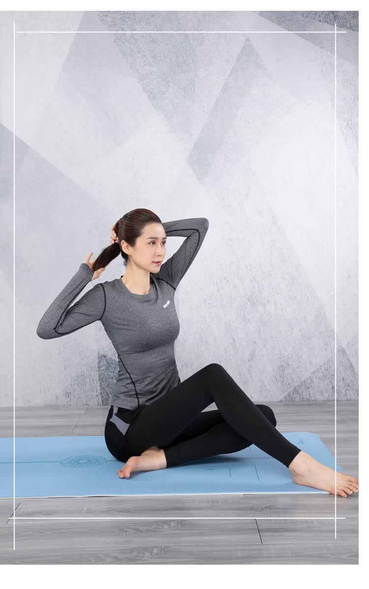 斯泊恩秋冬瑜伽服女秋冬季新款运动套装紧身速干衣健身房健身跑步服假