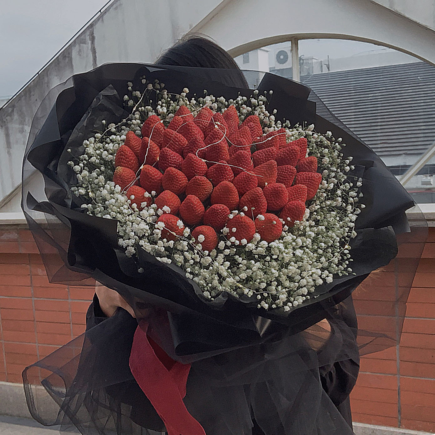 浪漫季节网红草莓车厘子水果花束送女友爱人闺蜜朋友生日礼物鲜花速递