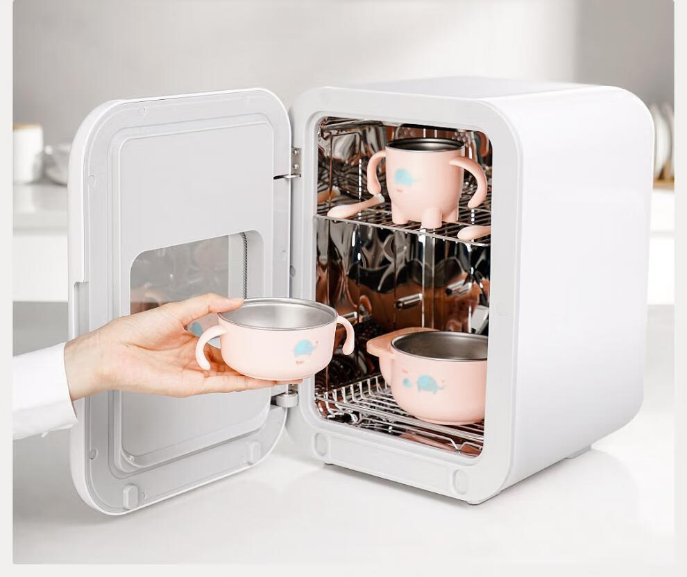 新款便携式消毒柜小浪桌面便携式消毒柜紫外线婴儿奶瓶叉勺家用小型