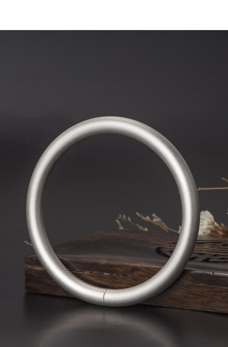 恋江南手工古法银手镯女999足银云南雪花银实心传承银镯子情侣定制