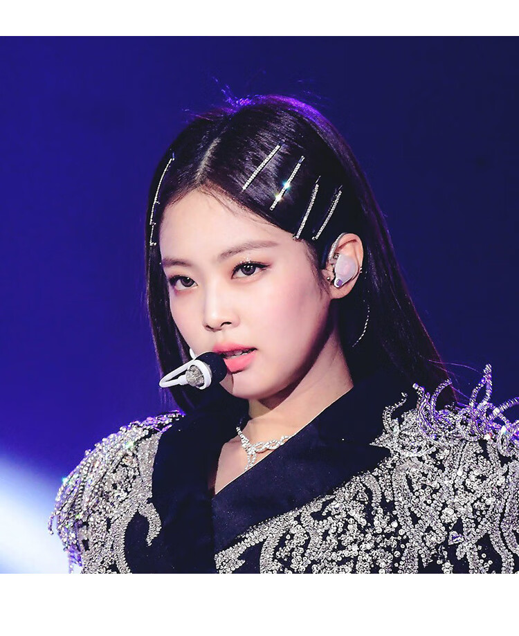 jennie金智妮同款发夹一字水钻发卡韩国ins卡子少女夹子头饰边夹 15