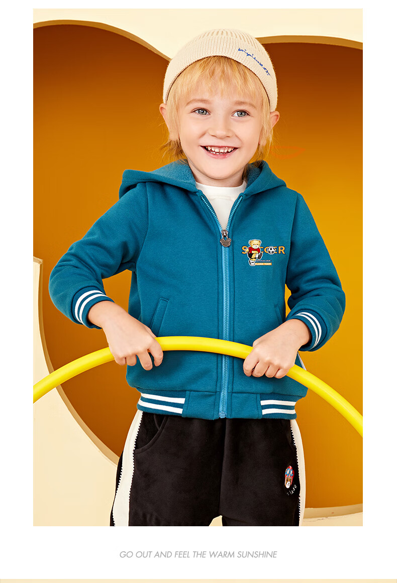 精典泰迪classic teddy童装儿童加绒外套男女童加厚冬装保暖上衣宝宝