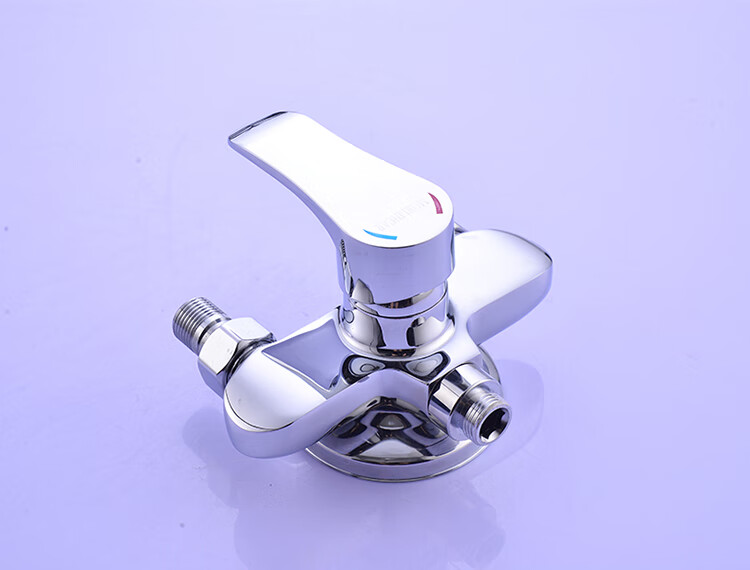 明装花洒混水阀铜质淋浴冷热水龙头浴室家用明管太阳能电热水器明管