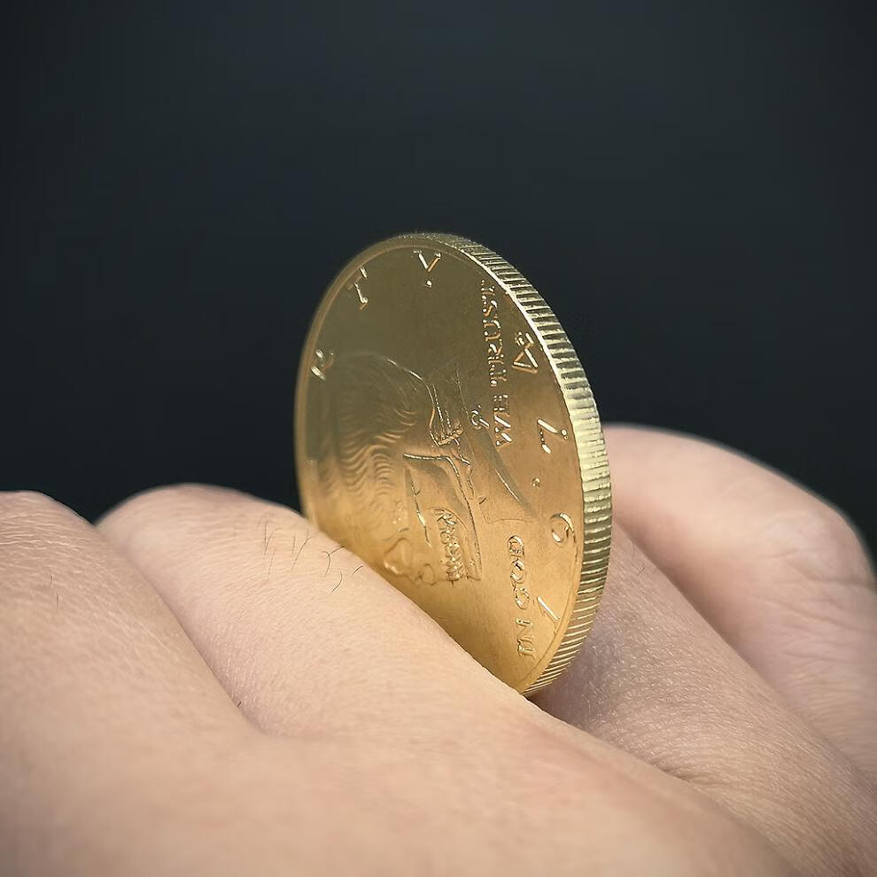 魔术硬币 魔术币怪盗基德抖音同款道具 1974肯尼迪半美元手指转硬币