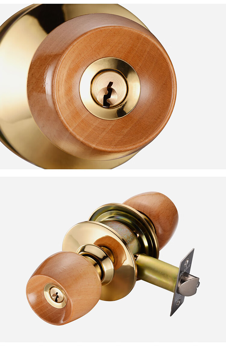 圆锁不锈钢球锁圆头房门锁卫生间老式卧室球形锁室内门