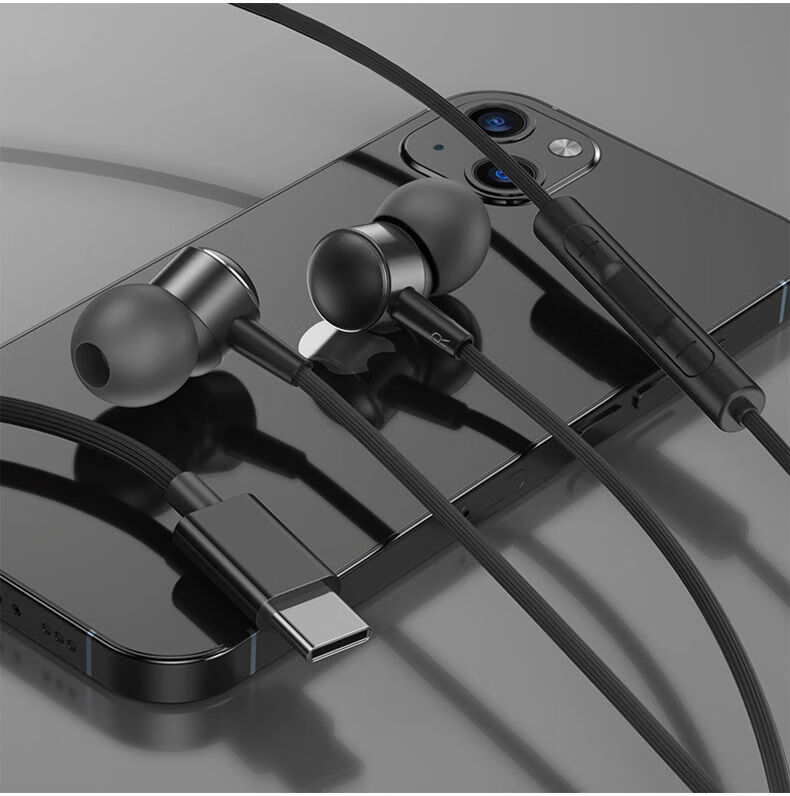 零笙ls睡眠耳机typec接口适用华为vivos12小米入耳式有线带麦通话旗舰