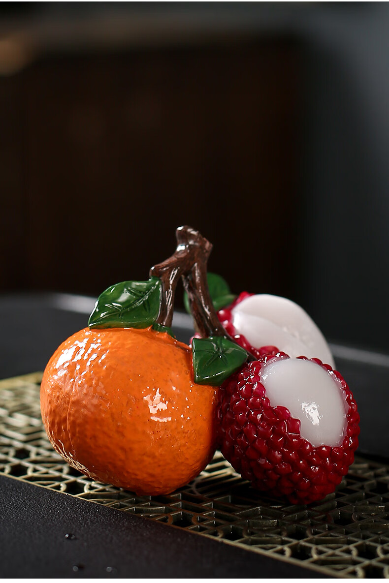 源凯莱饰大吉大利荔枝变色茶宠摆件精品可养创意个性茶玩茶道配件大吉