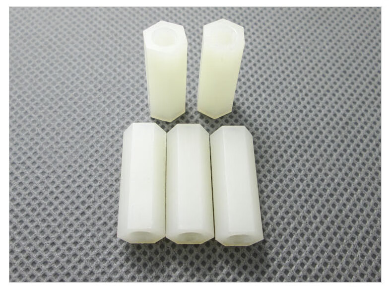 尼龙柱六角直通柱隔离柱分隔间隔支撑住塑料空心双通螺柱3*5-30 m3*5