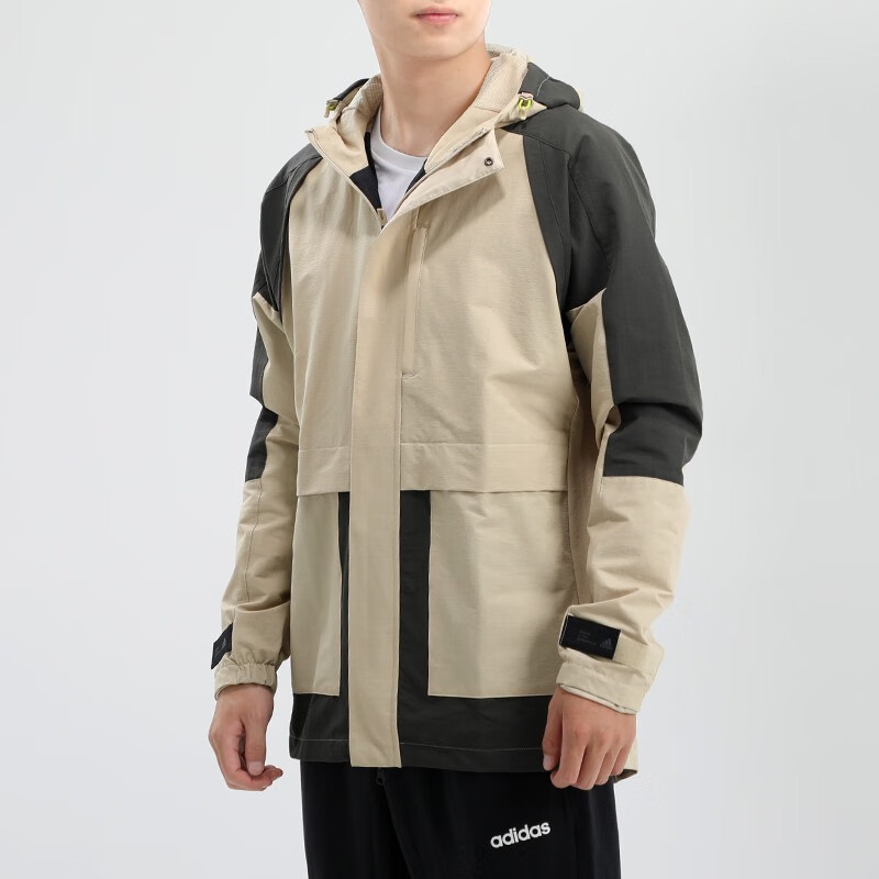 adidas阿迪达斯新款男装运动防风衣连帽夹克外套dw4600fu6571m
