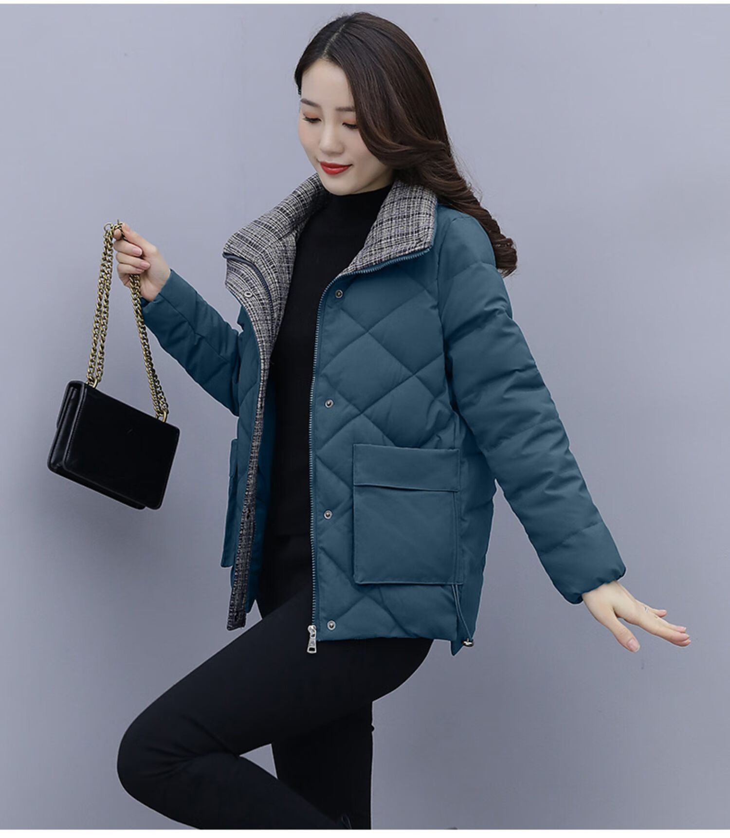 【高品质】【好质量】2020秋冬新款韩版加厚休闲小棉袄立领短款棉服女