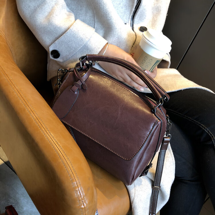 sara lee品牌 包包女包新款2020百搭时尚大容量手提女包真皮斜挎包单