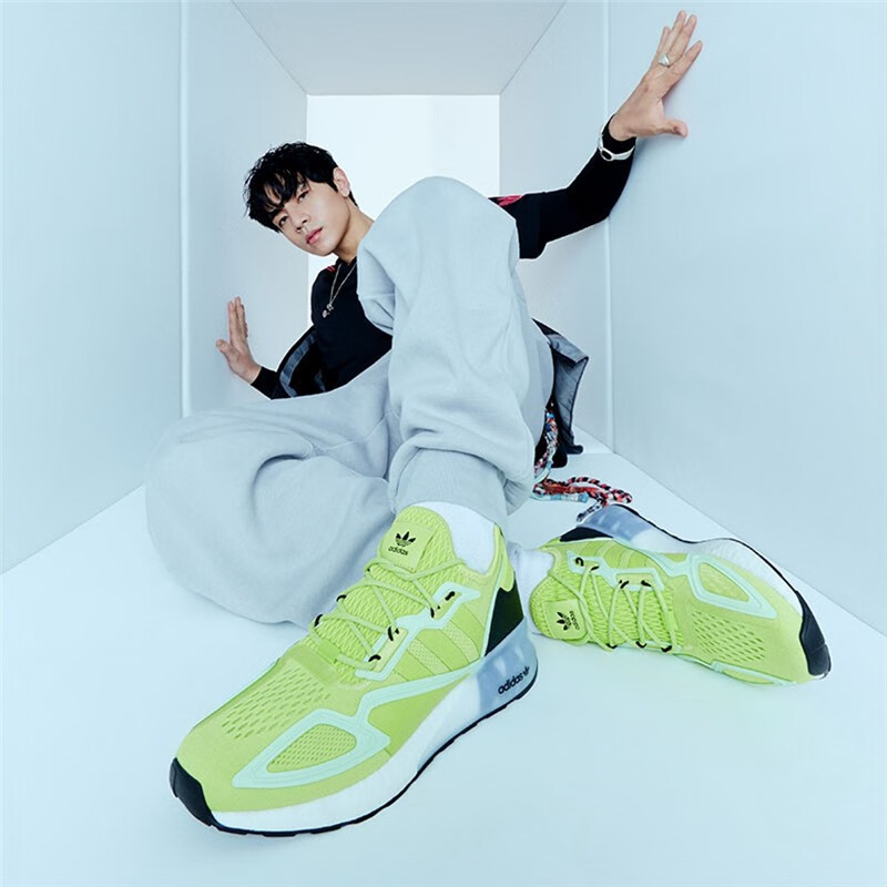 adidas阿迪达斯三叶草男女鞋秋季款易烊千玺同款zx2k boost休闲鞋fv