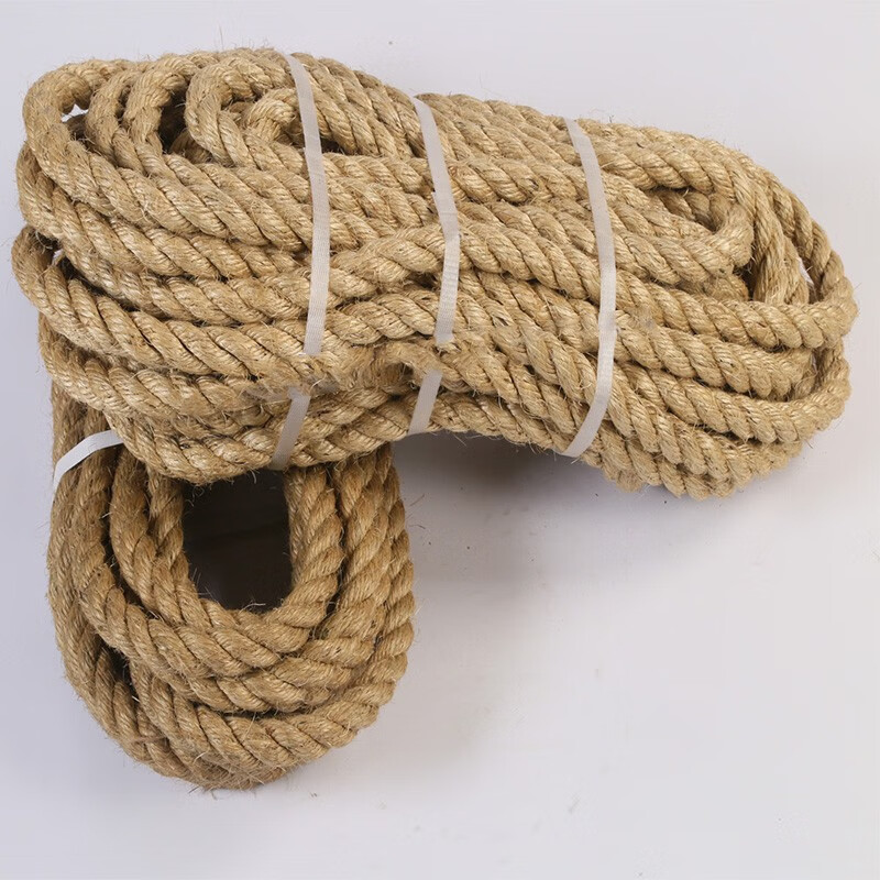棕绳3-50mm剑麻白棕绳 一级白棕绳 绳索 35mm一米