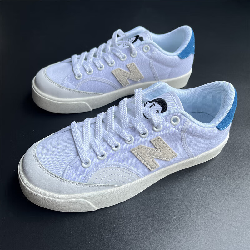 新百伦nb帆布板鞋nb开口笑低帮男鞋街拍情侣小白鞋女【商场同款】 nb