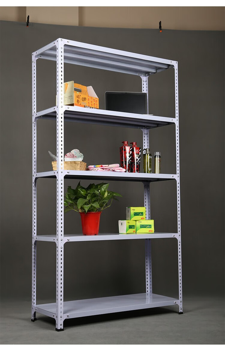 货架家用储物架多层角铁架子置物架展示架收纳架超市轻型仓储 1米高(2