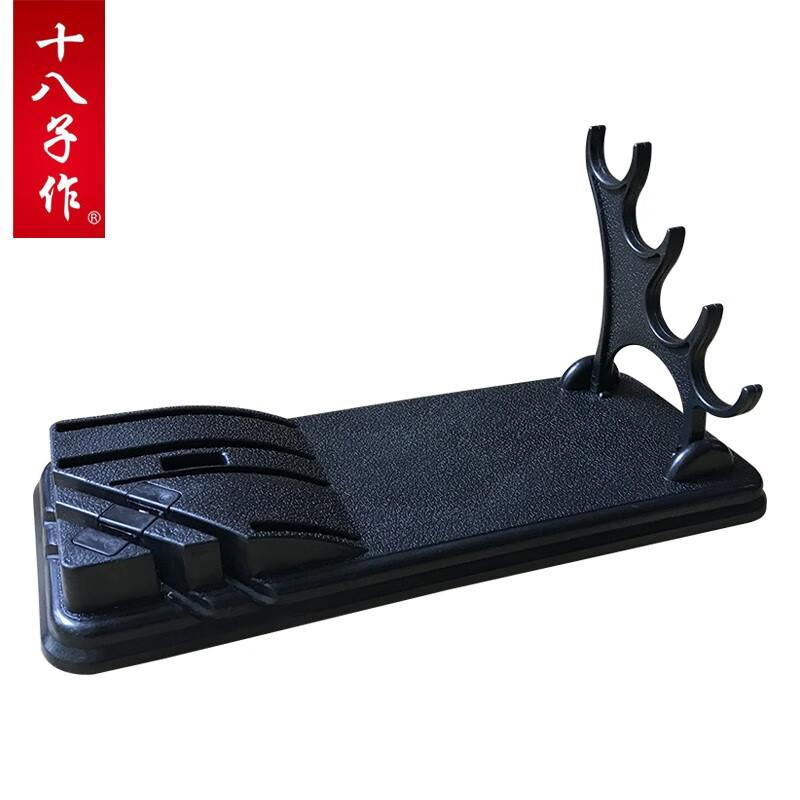 十八子作自带磨刀器四刀刀座 防潮刀架