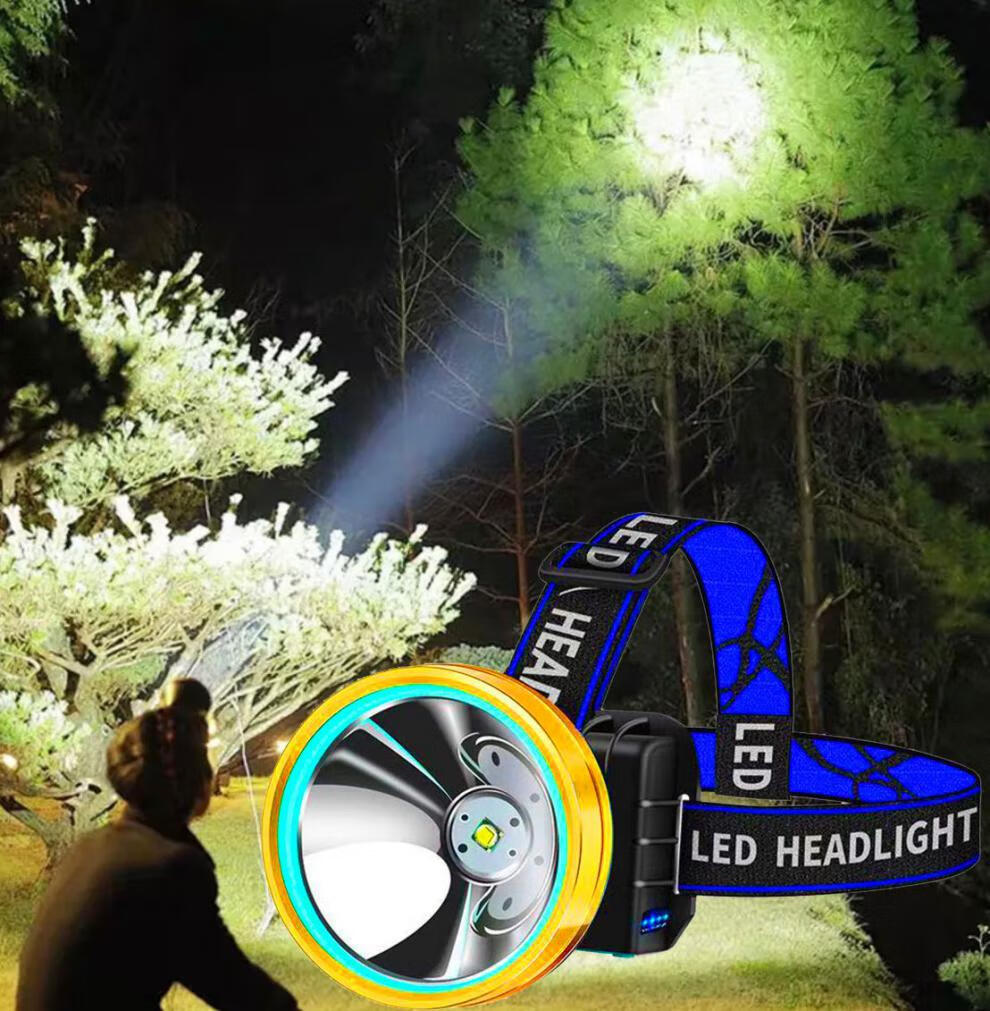 头灯强光远射充电疝气灯探照灯头戴式野鸡灯防爆登山头灯电同强光照远