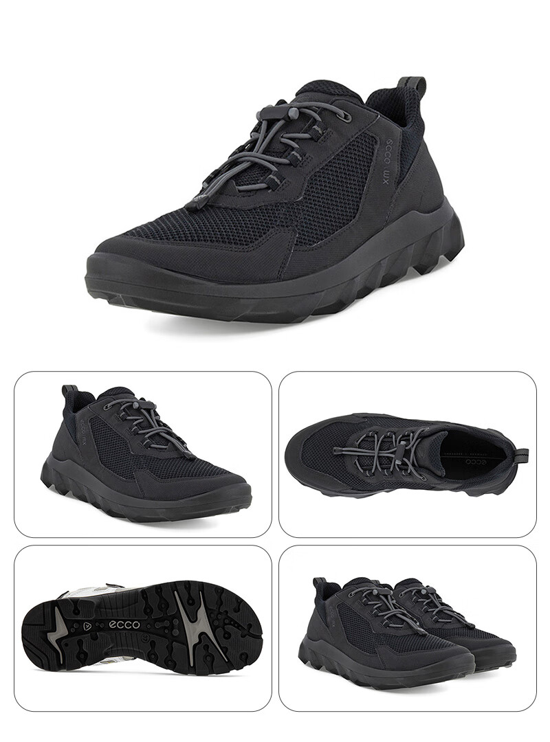 ecco/爱步2022春季男鞋网面透气户外多功能运动鞋热酷系列820264 棕色