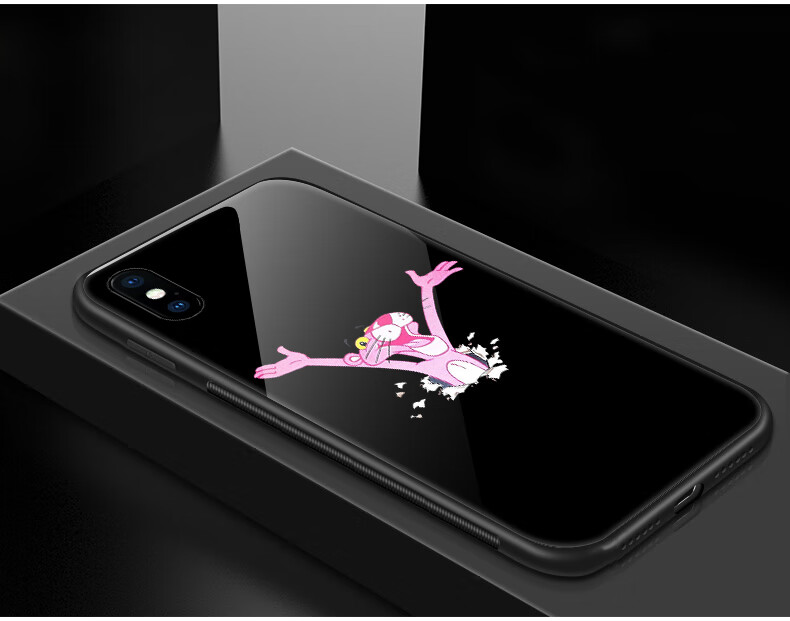 小米6手机壳6x玻璃play防摔note3全包男女潮挂绳粉红豹网红小米5x55s