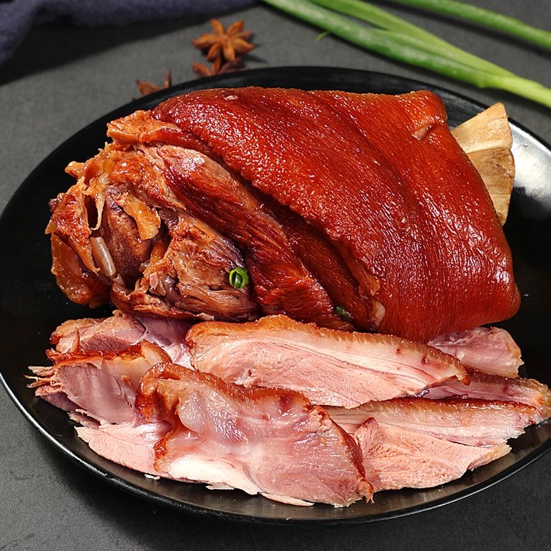 百亿补贴整个猪肘子2斤卤猪蹄膀酱肘子五香肉类熟食卤味脱骨肘子肉150