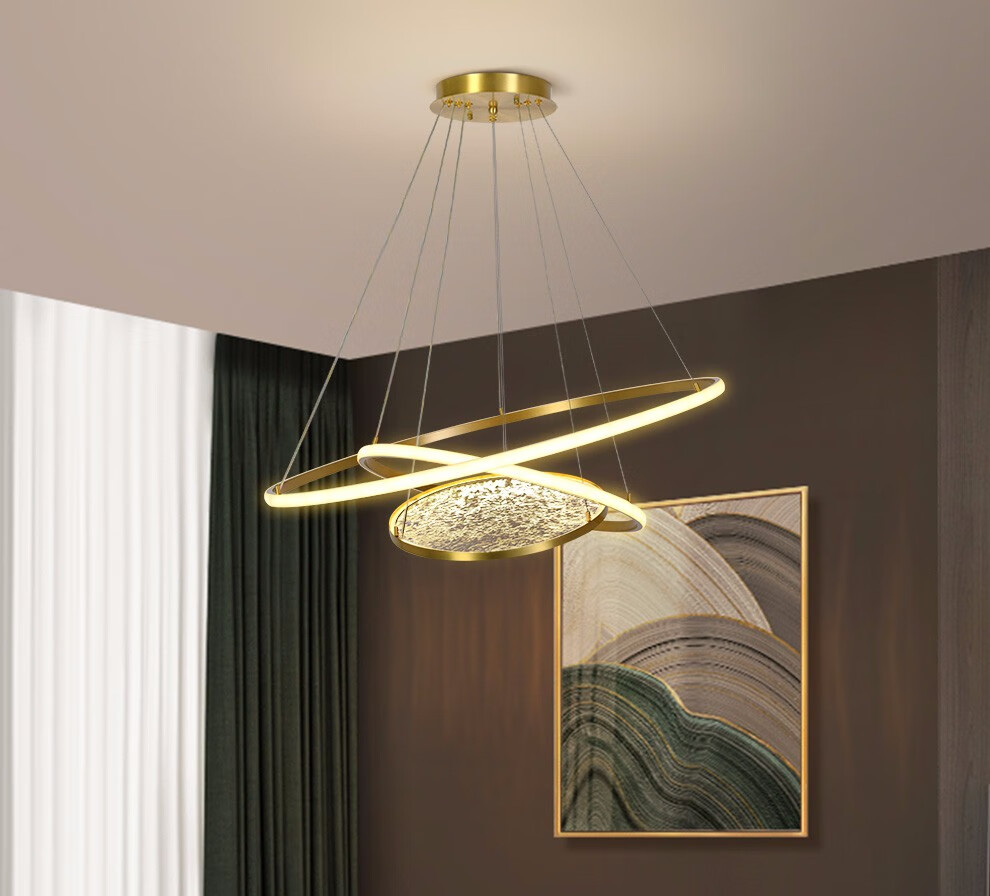 雷士照明(nvc)客厅全铜吊灯现代简约北欧轻奢创意极简餐桌灯具灯饰