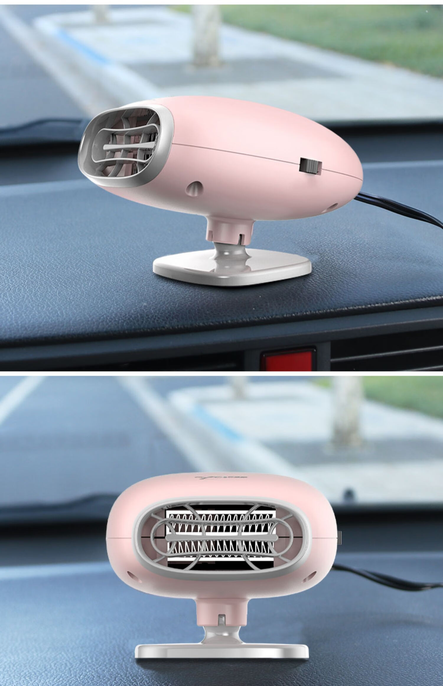 适用于暖风机车载12伏电风扇点烟器汽车12v小型电暖气加热除霜雾取暖