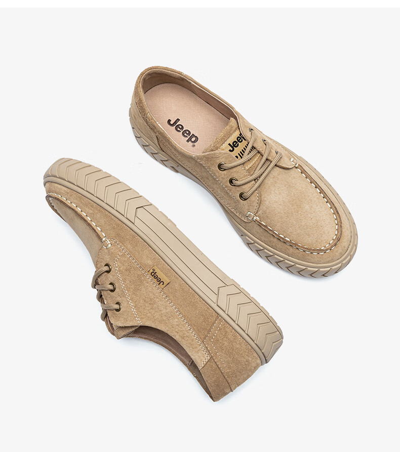 jeep吉普女鞋新款百搭真皮板鞋女士休闲鞋女韩版舒ulzzang单鞋女浅
