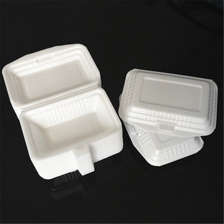 一次性泡沫饭盒快餐外卖方盒一次性餐盒泡沫打包盒饭盒特大号50个