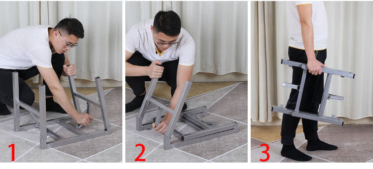 简约折叠桌腿支架折叠桌架铁桌脚架子桌子腿餐桌脚架折叠桌子支架定制