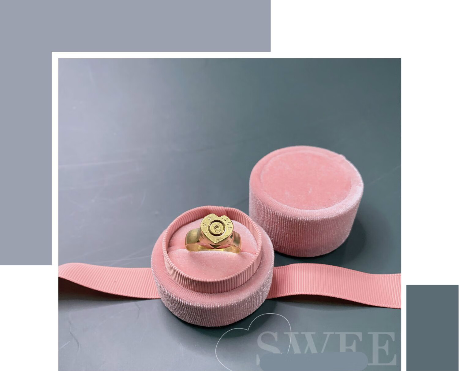 弹壳戒指兵哥哥手工打磨戒指军人信物军嫂异地恋礼sn5087 子弹壳戒